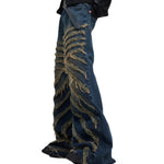 Opium Fringed Jeans - Fuga Studios