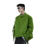 Opium Fringed Sleeve Sweater - Fuga Studios
