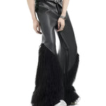 Opium Fur Leather Pants - Fuga Studios