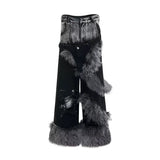 Opium Fur Spiral Flare Jeans - Fuga Studios