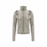 Opium Fuzzy Shoulder Sweater - Fuga Studios