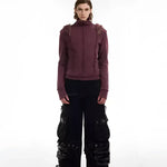 Opium Fuzzy Shoulder Sweater - Fuga Studios