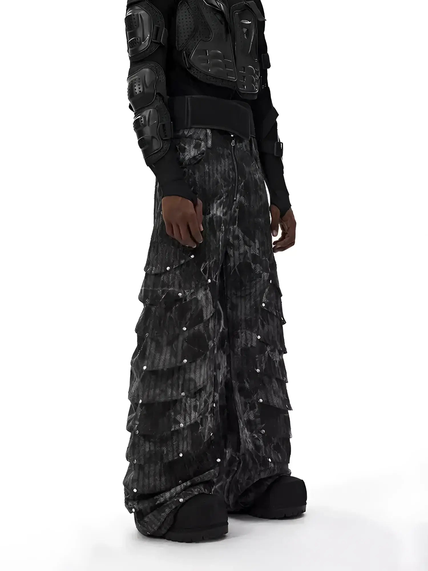 Opium Gothic Multi-Layer Wide Pants - Fuga Studios