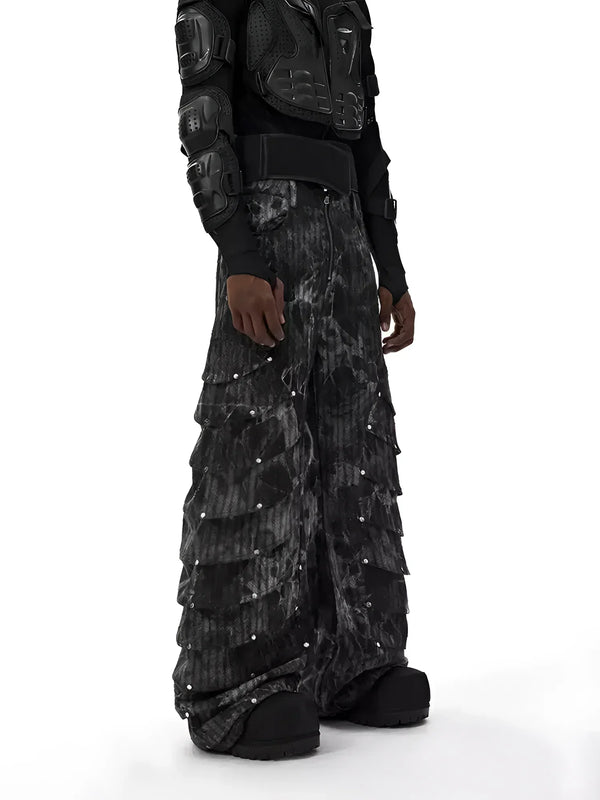 Opium Gothic Multi-Layer Wide Pants - Fuga Studios