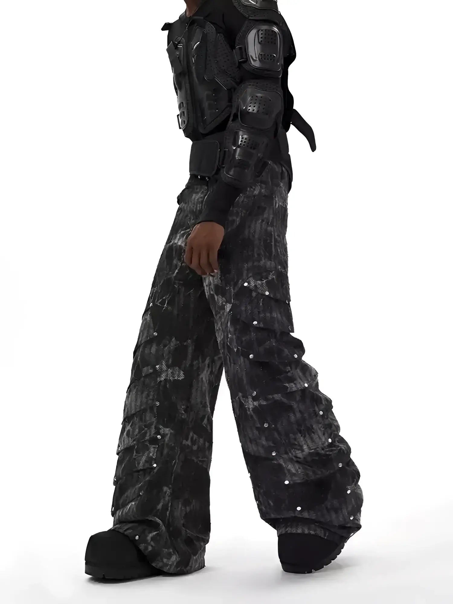 Opium Gothic Multi-Layer Wide Pants - Fuga Studios