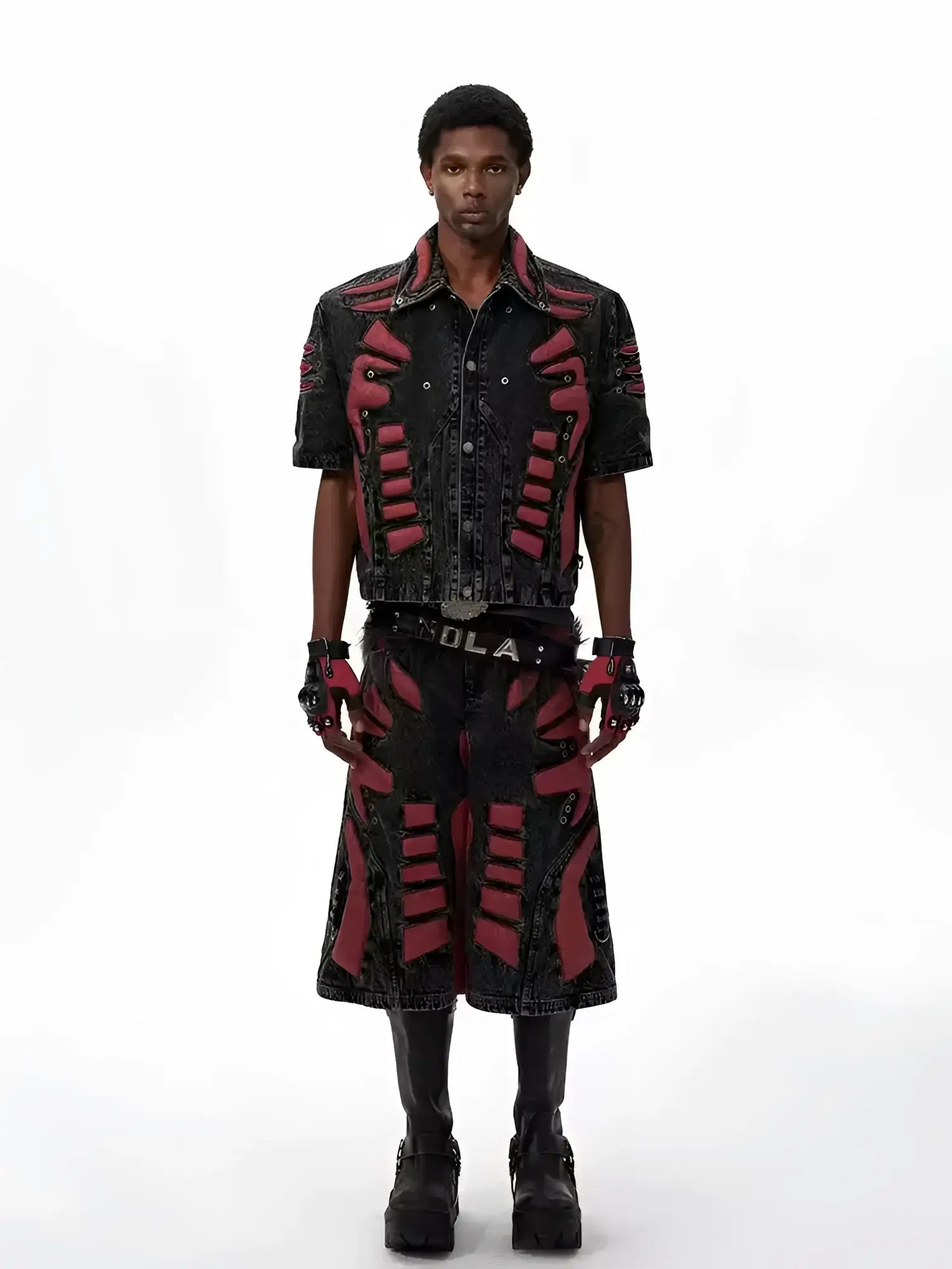 Opium Gothic Warrior Denim Set - Fuga Studios