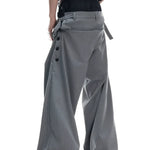 Opium Hybrid Denim-Blazer & Wide-Leg Pants Set - Fuga