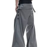 Opium Hybrid Denim-Blazer & Wide-Leg Pants Set - Fuga