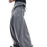 Opium Hybrid Denim-Blazer & Wide-Leg Pants Set - Fuga