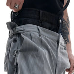 Opium Hybrid Denim-Blazer & Wide-Leg Pants Set - Fuga