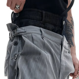 Opium Hybrid Denim-Blazer & Wide-Leg Pants Set - Fuga