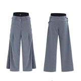Opium Hybrid Denim-Blazer & Wide-Leg Pants Set - Fuga