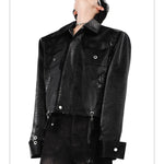 Opium Knitted Leather Jacket - Fuga Studios