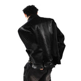 Opium Knitted Leather Jacket - Fuga Studios