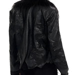 Opium Leather Fur Collar Jacket - Fuga Studios