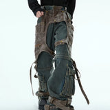 Opium Leather Harness Jeans - Fuga Studios