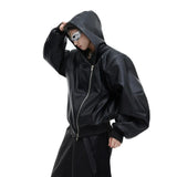 Opium Loose Leather Jacket - Fuga Studios