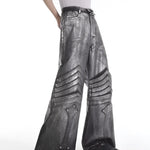 Opium Metallic Chevron Wide-Leg Pants - Fuga Studios