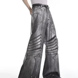 Opium Metallic Chevron Wide-Leg Pants - Fuga Studios