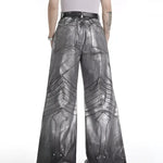 Opium Metallic Chevron Wide-Leg Pants - Fuga Studios
