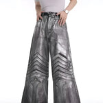 Opium Metallic Chevron Wide-Leg Pants - Fuga Studios