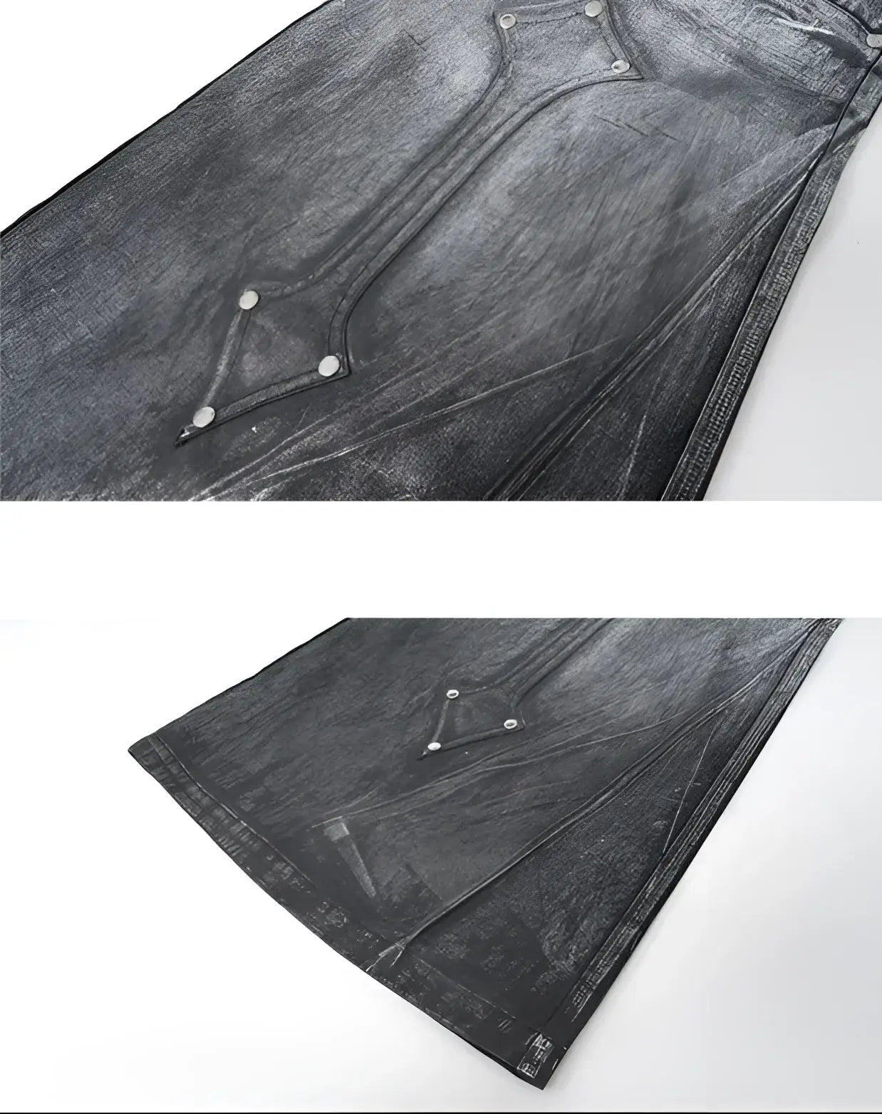 Opium Metallic Chevron Wide-Leg Pants - Fuga Studios