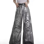 Opium Metallic Chevron Wide-Leg Pants - Fuga Studios