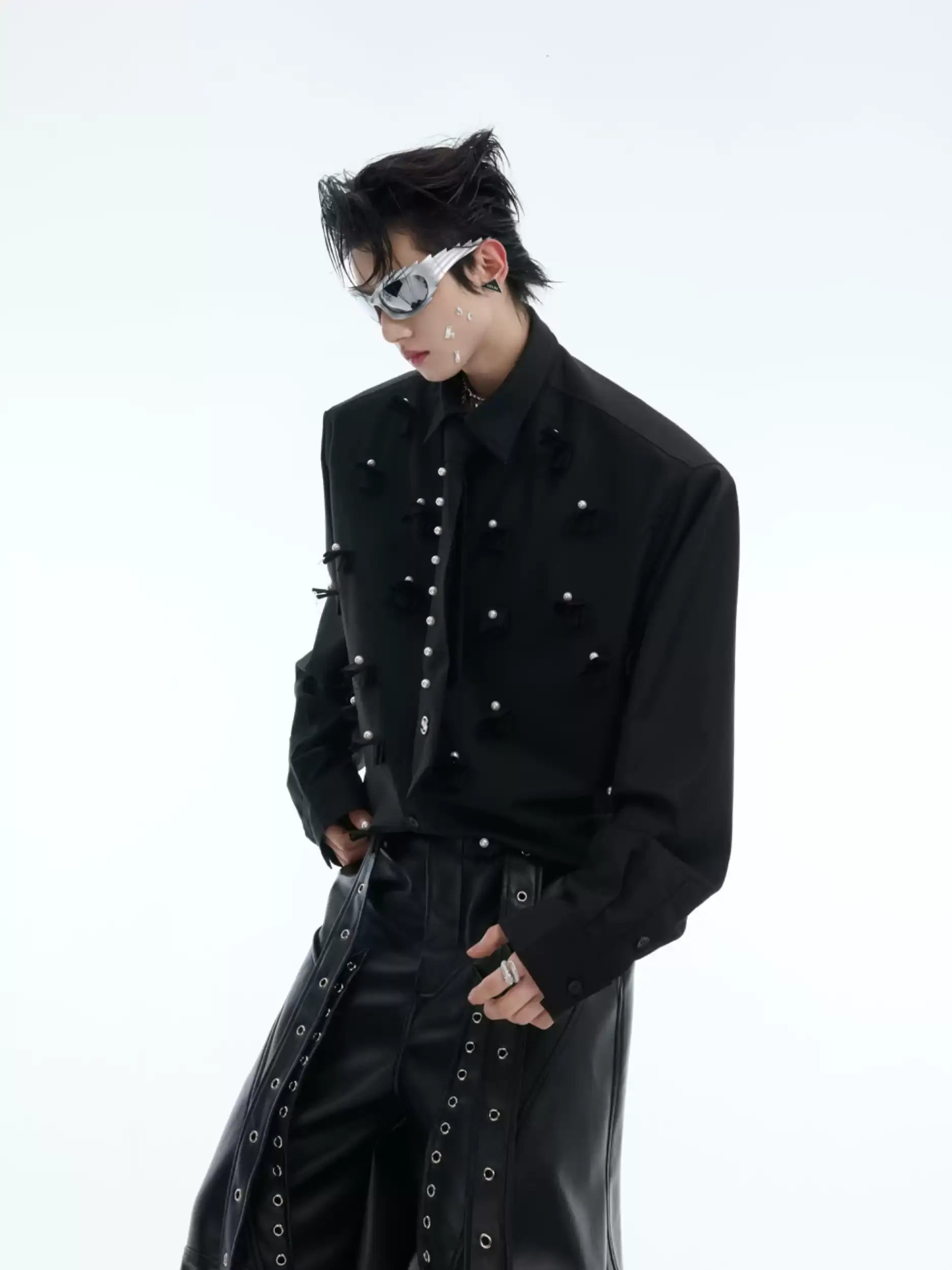 Opium Necktie Pearl Shirt - Fuga Studios