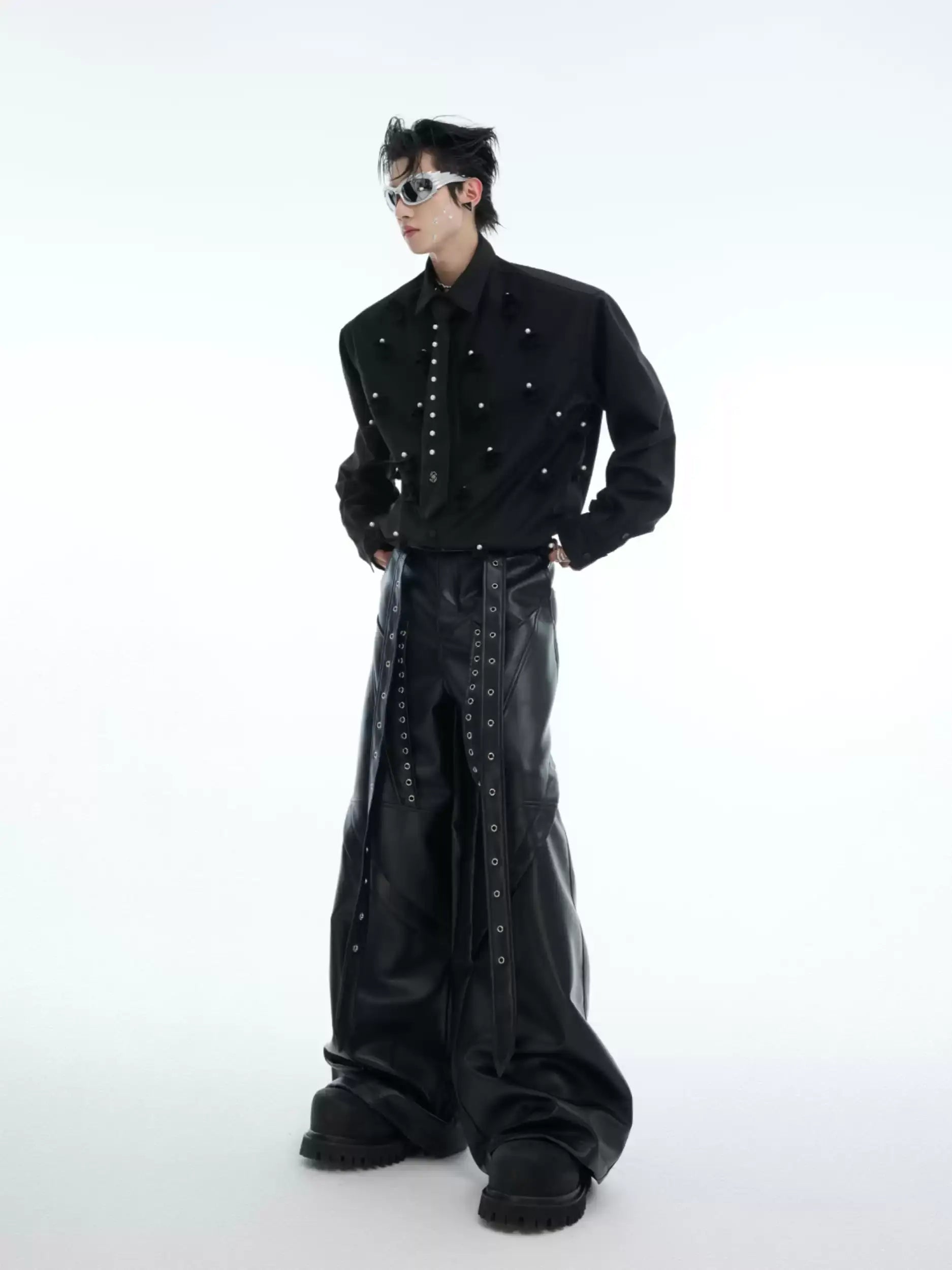 Opium Necktie Pearl Shirt - Fuga Studios