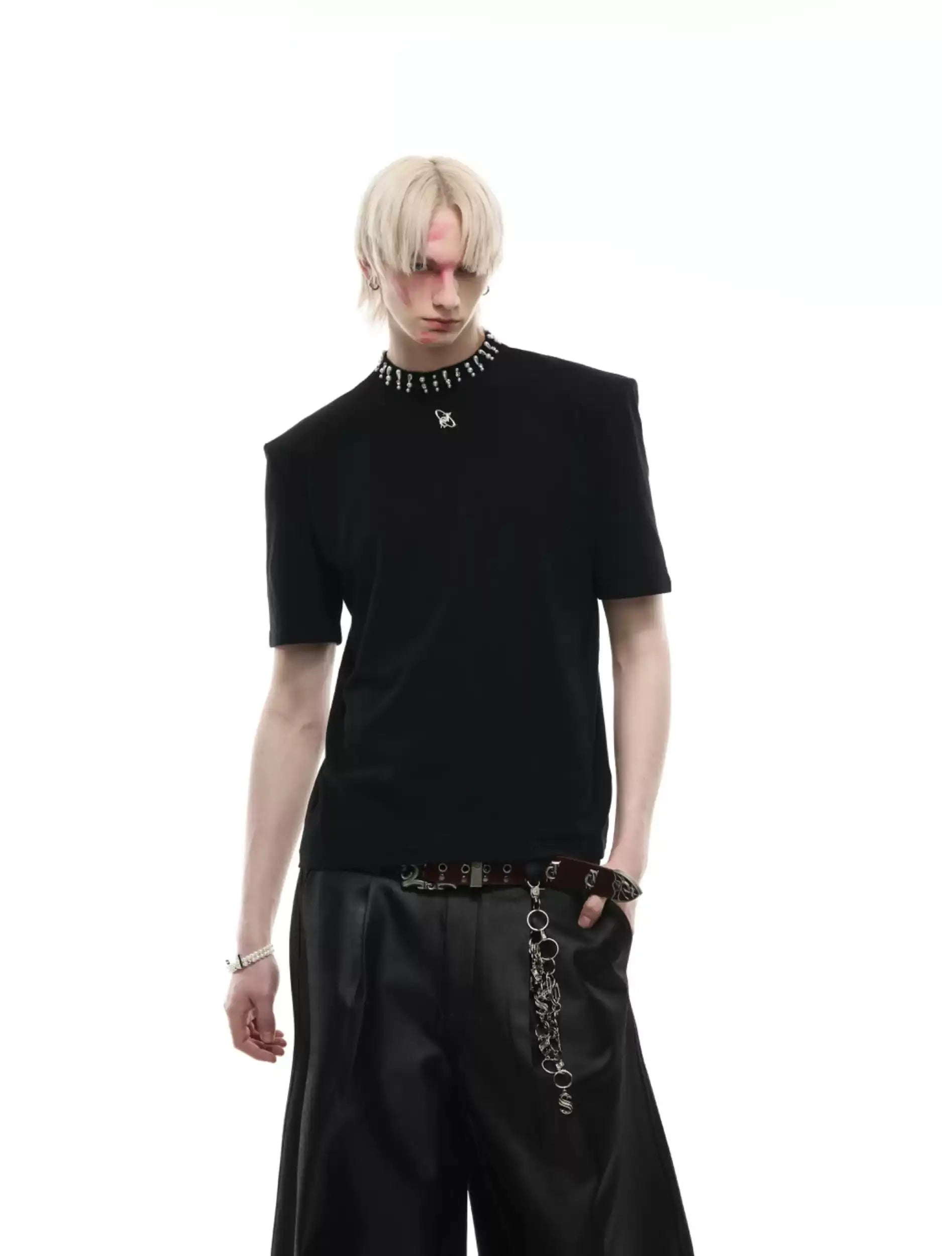 Opium Pearl Collar T-Shirt - Fuga Studios