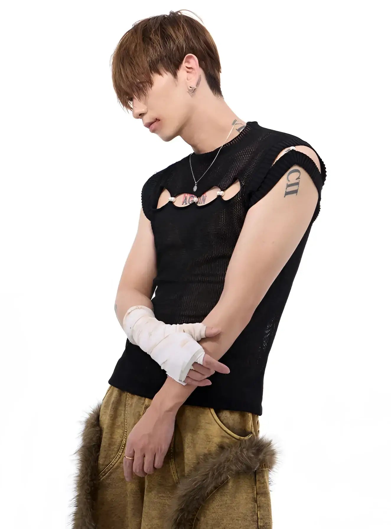 Opium Rave Mesh Top - Fuga Studios