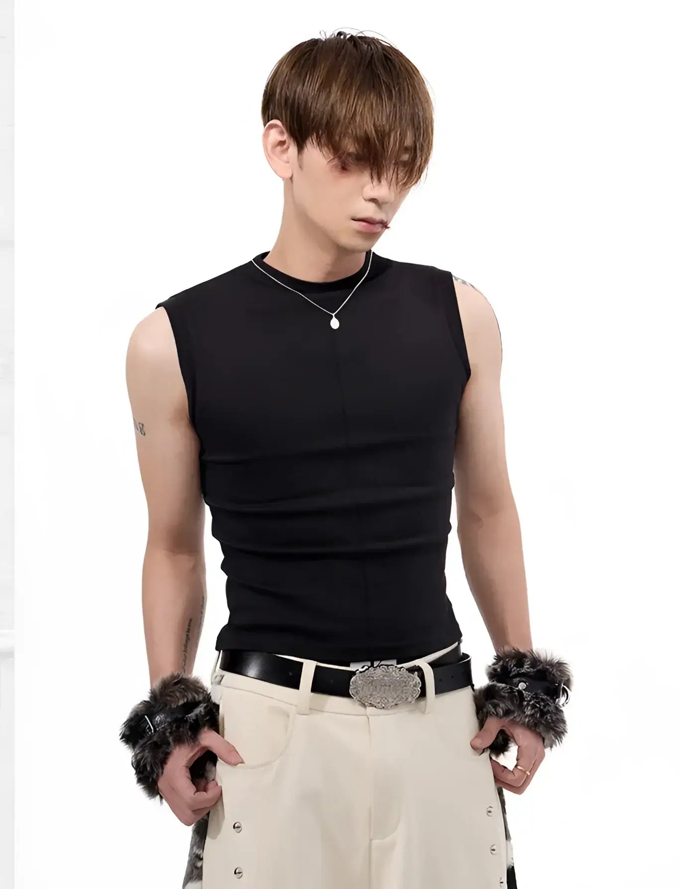 Opium Rave Mock-Neck Tank Top - Fuga Studios