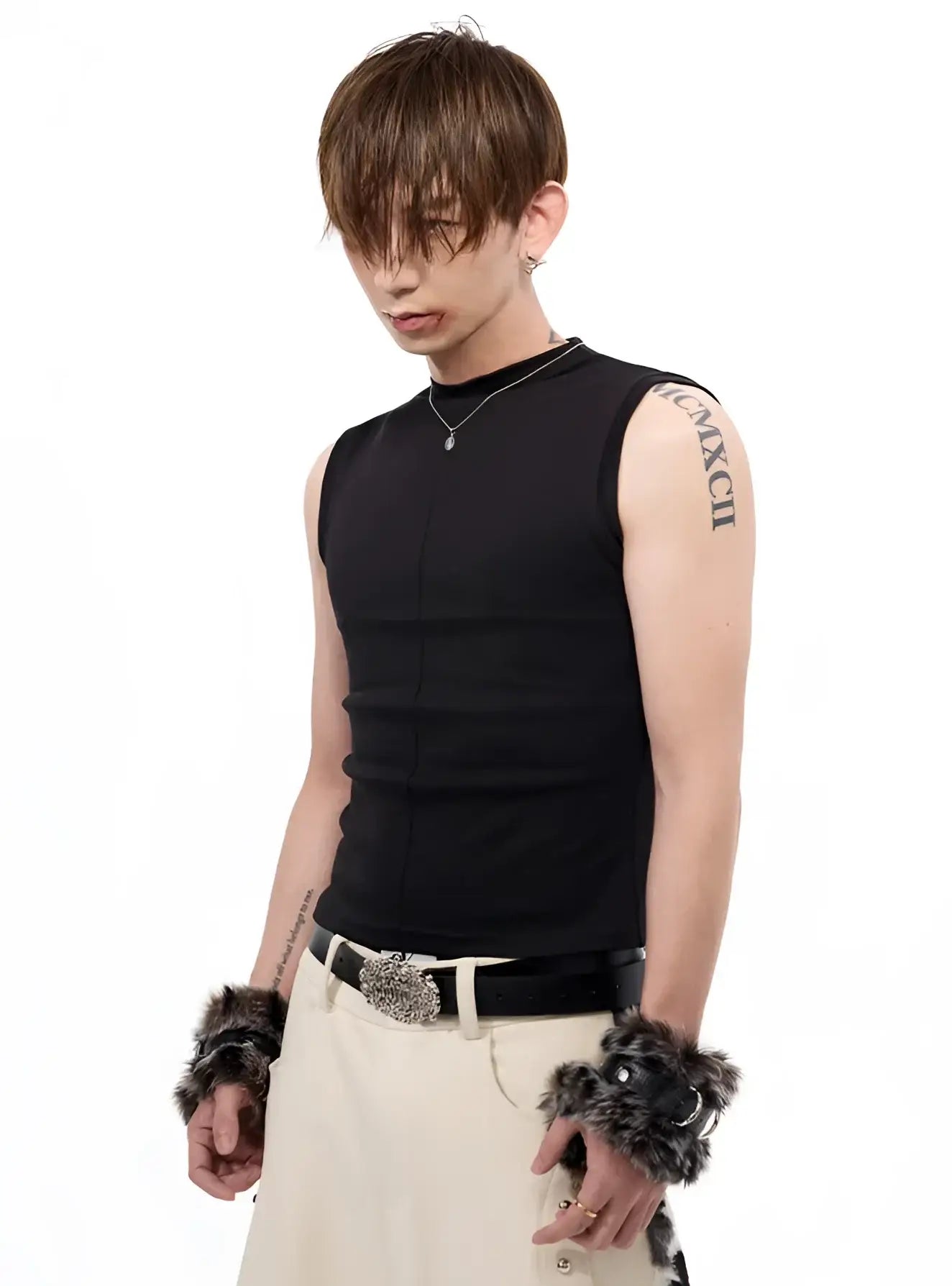 Opium Rave Mock-Neck Tank Top - Fuga Studios