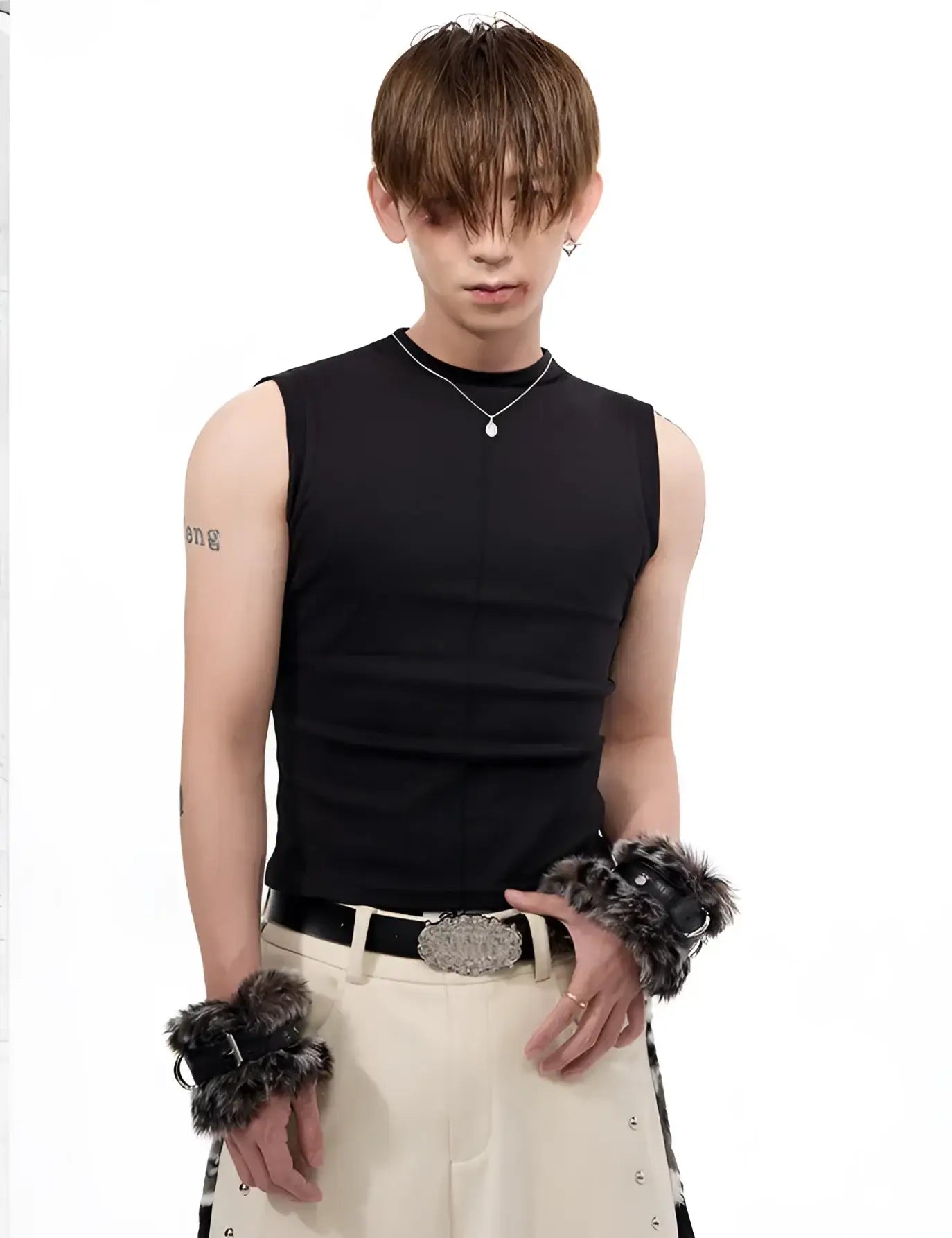 Opium Rave Mock-Neck Tank Top - Fuga Studios