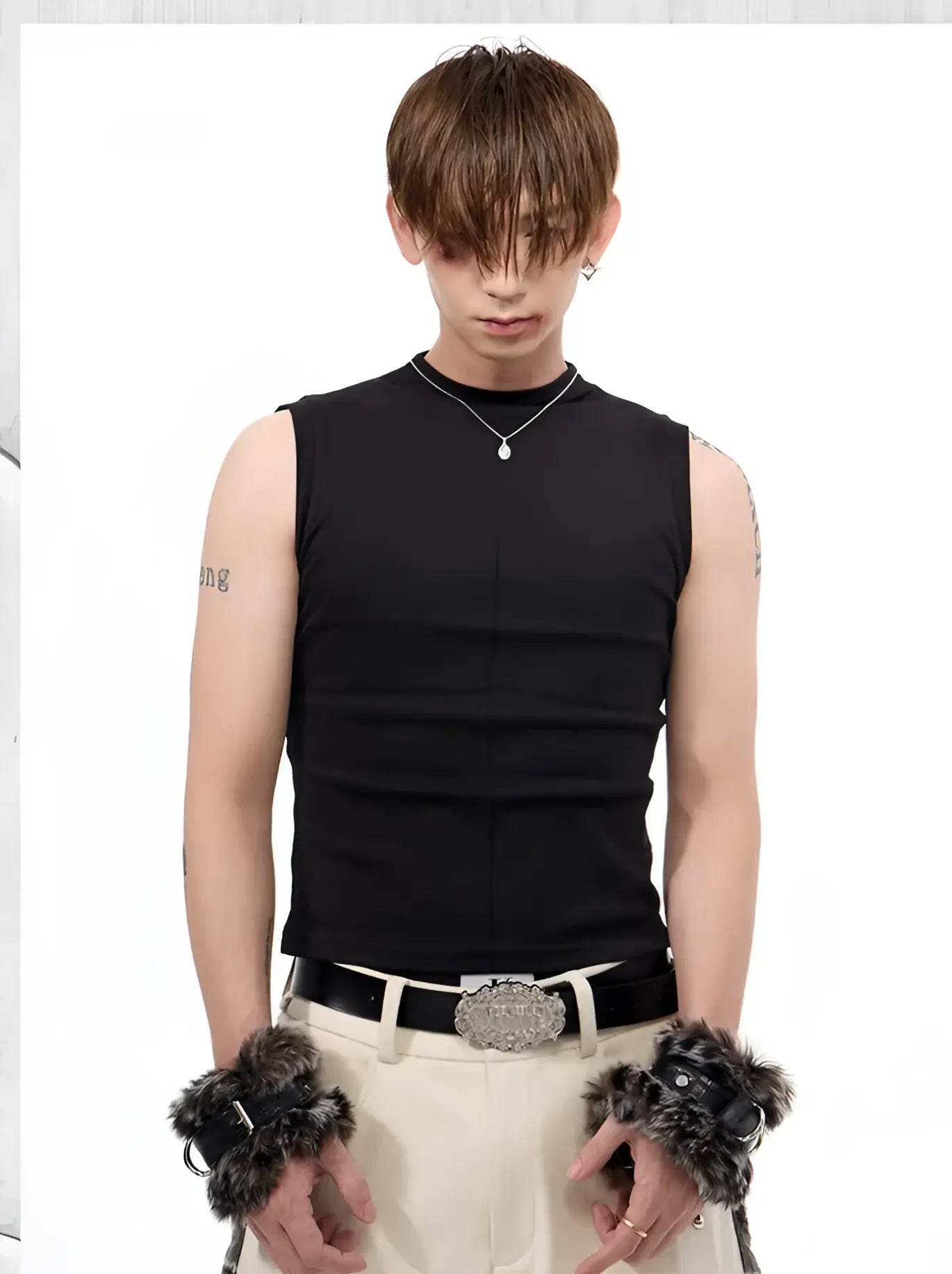 Opium Rave Mock-Neck Tank Top - Fuga Studios