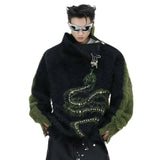 Opium Snake Fur Sweater - Fuga Studios