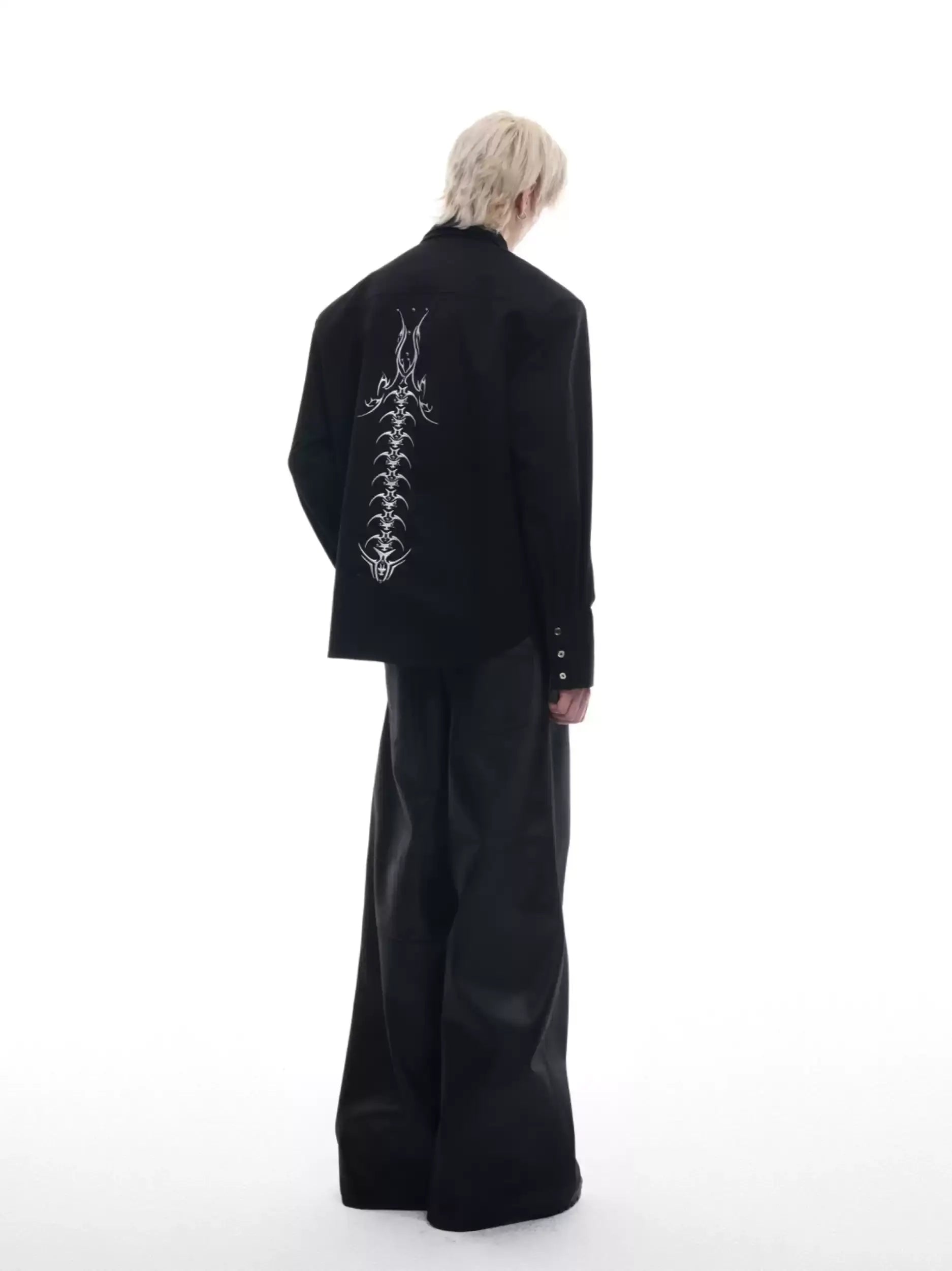 Opium Spine Embroidery Shirt - Fuga Studios