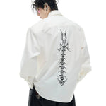 Opium Spine Embroidery Shirt - Fuga Studios