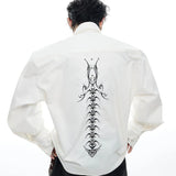 Opium Spine Embroidery Shirt - Fuga Studios