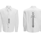 Opium Spine Embroidery Shirt - Fuga Studios