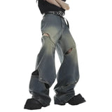 Opium Spliced Denim Pants - Fuga Studios
