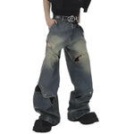Opium Spliced Denim Pants - Fuga Studios