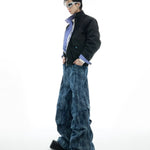 Opium Structured Denim Wide-Leg Pants - Fuga Studios