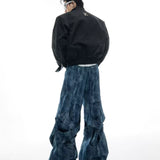 Opium Structured Denim Wide-Leg Pants - Fuga Studios