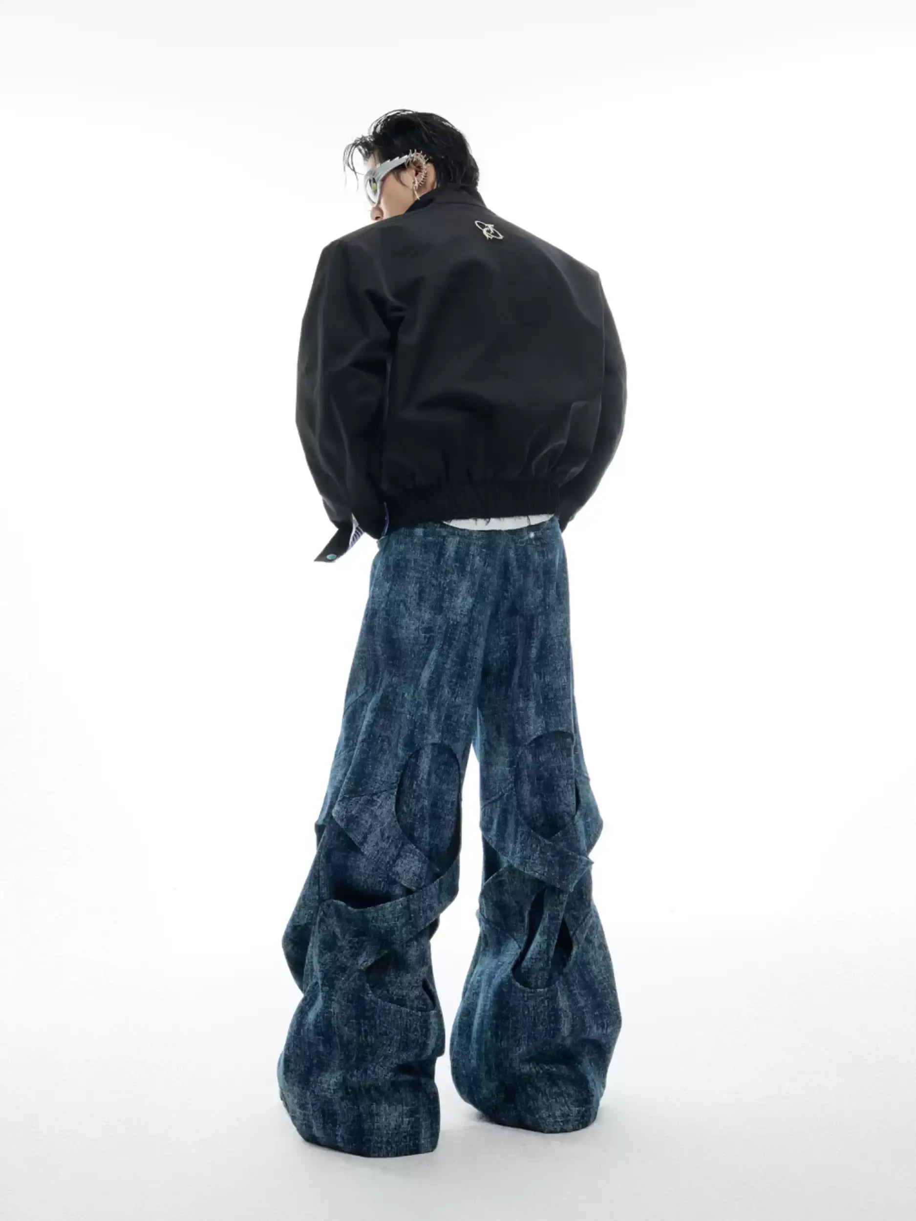 Opium Structured Denim Wide-Leg Pants - Fuga Studios