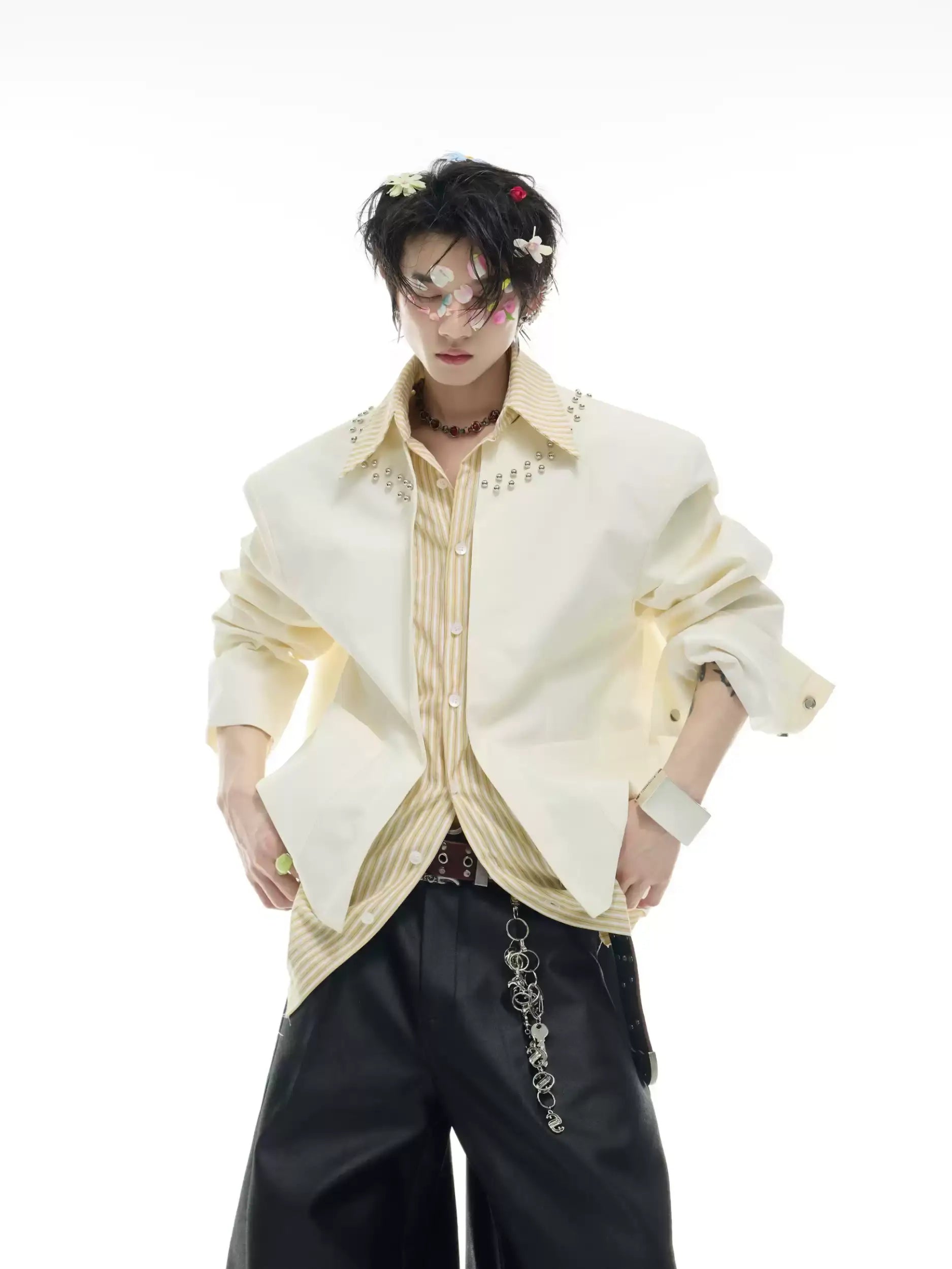 Opium Studded Collar Blazer - Fuga Studios