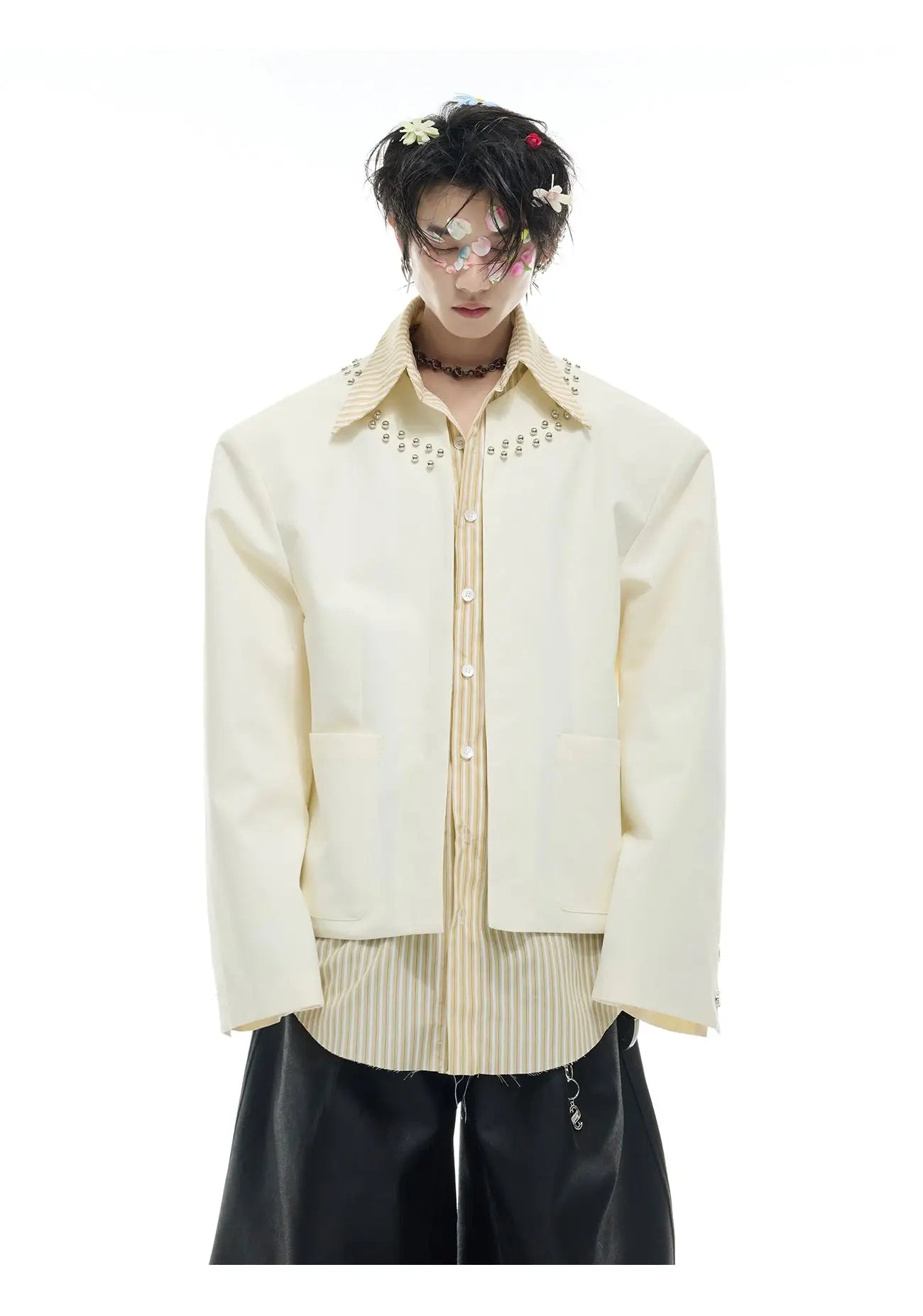 Opium Studded Collar Blazer - Fuga Studios