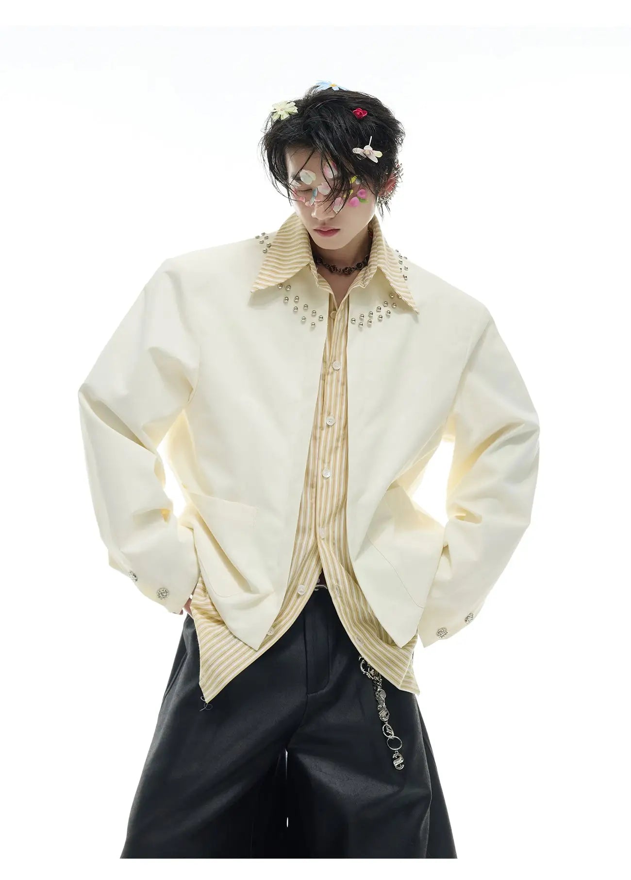 Opium Studded Collar Blazer - Fuga Studios