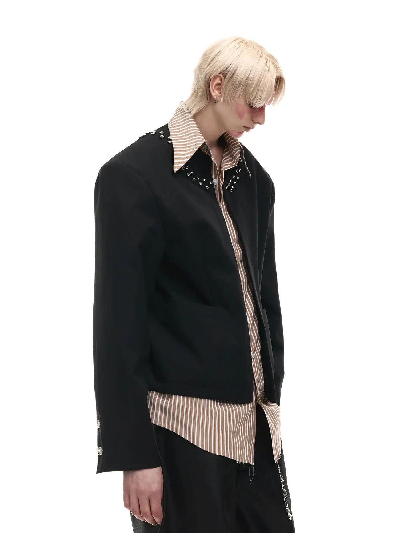 Opium Studded Collar Blazer - Fuga Studios