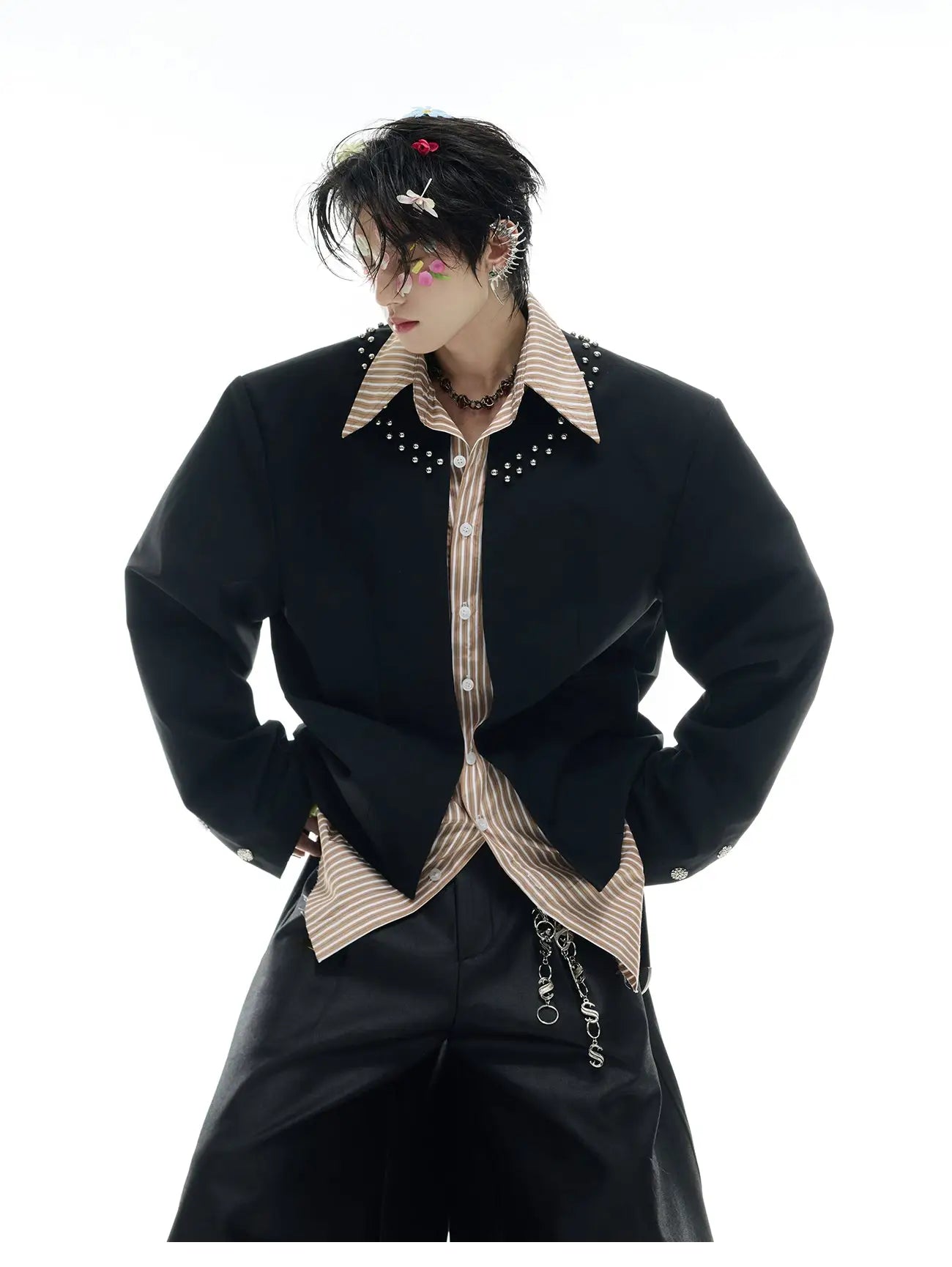 Opium Studded Collar Blazer - Fuga Studios
